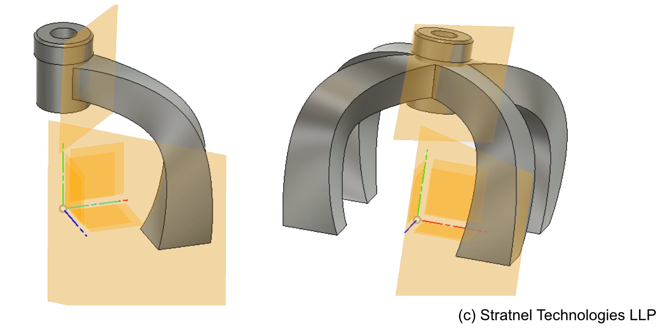 DFAM step 3 — lofted pillars with circular pattern — Stratnel