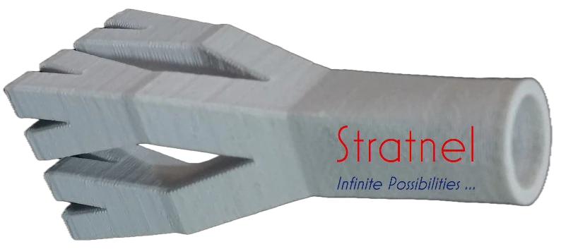 Finished 3D print of fractal fluid path — Stratnel